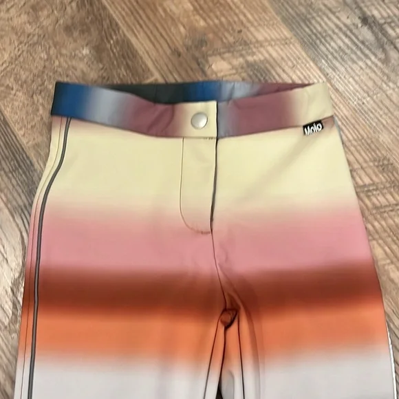 NWT Molo Multicolor Striped Ski Pant Size 8 - Picture 2 of 7